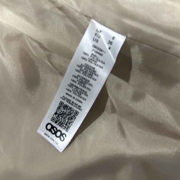 Tan asos jacket lined and zippers - Picture 5 of 6